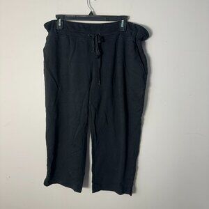 EUC Eddie Bauer Capri Travel Pants Slacks Black XXL Womens